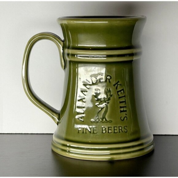 Alexander Keith's Fine Beers Ceramic Jade Colour with Deer - Halifax Nova Scotia - Picture 1 of 6
